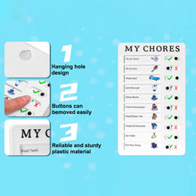 Portable My Chores Home Note Board Management Planning Memo Boards Reminding Time. (Size :- 20x12Cm)