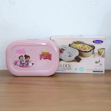 Kids Cartoon Lunch Box Set with Stainless-Steel Inner Tray (1 Set)