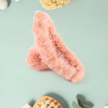 Premium Soft Fur Coated Hair Clutcher Clip Set (12 Pc)